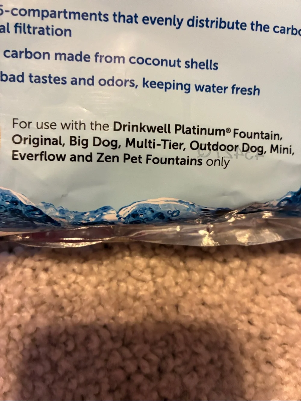 PetSafe Drinkwell Replacement Carbon Filters - Blue and Teal Packaging